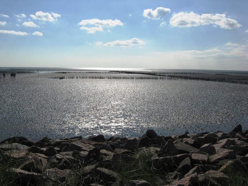 Ebbe herrscht an der Nordseeküste