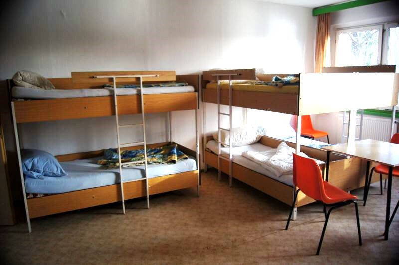 Doppelstockbetten im Englischcamp Petzow