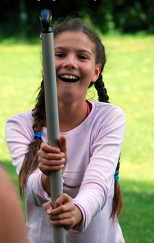Mädchen im Englischcamp
