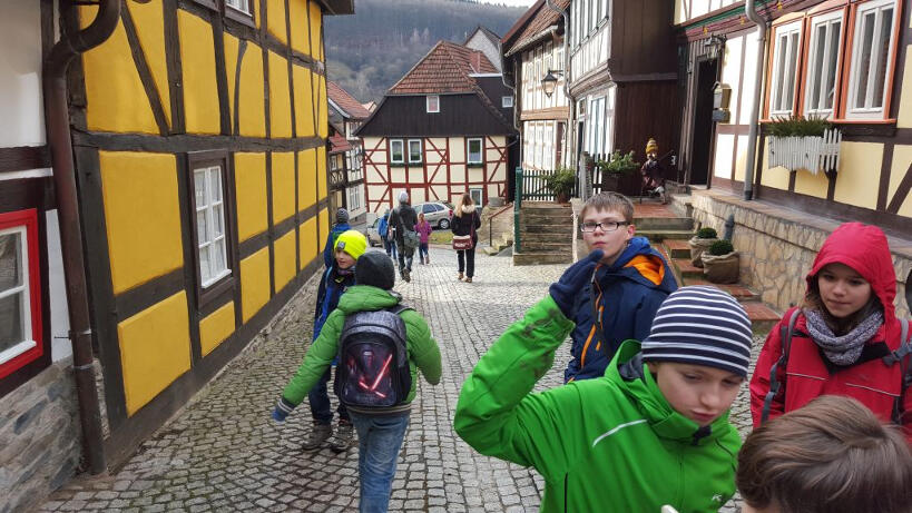 Ein Dorf in der Umgebung des Ferienlagers