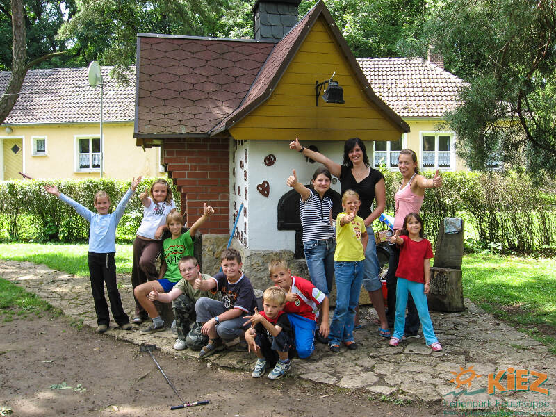 Kindergruppe im Ferienpark