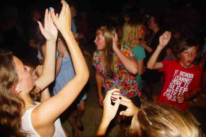 Kinderdisco im Ferienlager Luetow auf Usedom