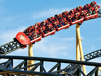 Achterbahn des Herbstcamps Heide Park Soltau
