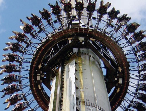Freefall im Kiju Sommercamp Heide Park Soltau
