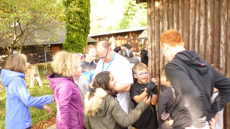 Kinder auf der Herbstfreizeit Dasburg