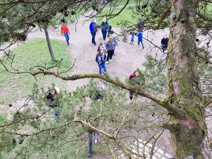 Kindergruppe auf der Ferienfreizeit in Rheinland-Pfalz