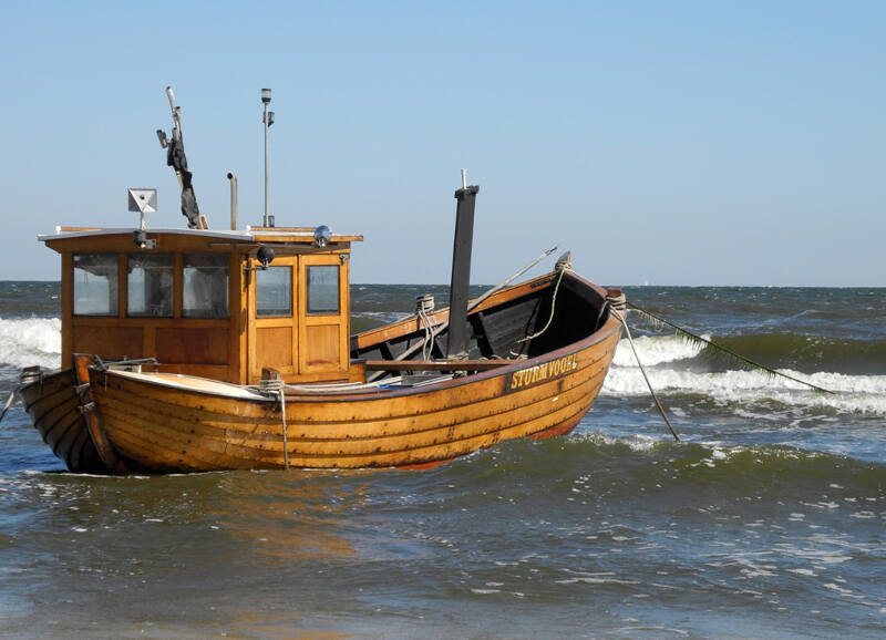 Kutter im Meer