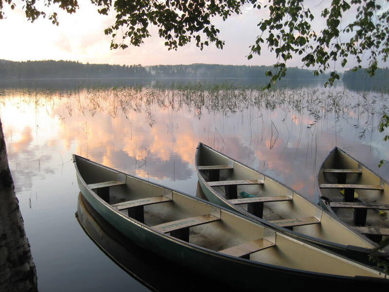 Landschaft auf der Kanureise in Schweden