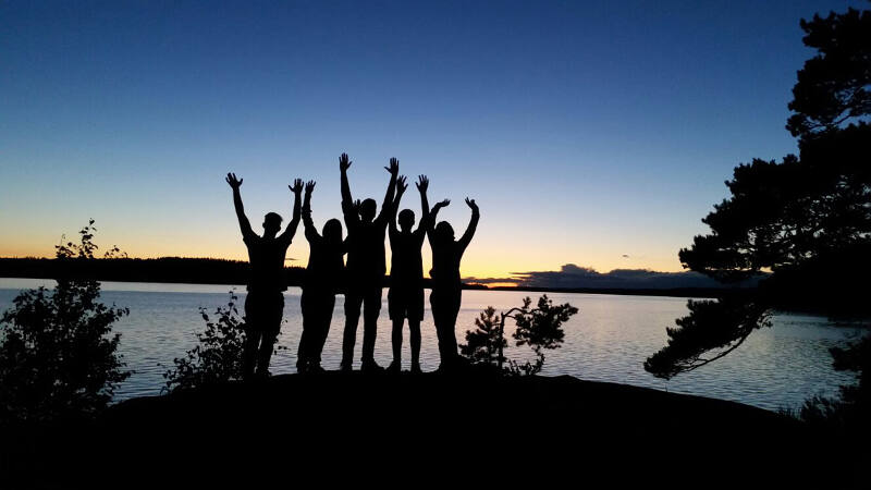 Freizeitspaß auf der Kanureise in Schweden