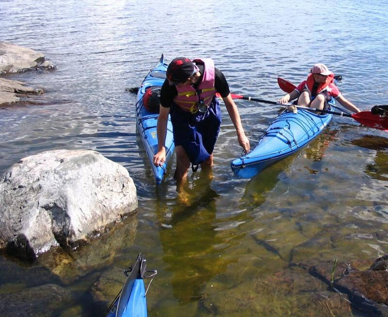Kayaktour auf der Jugendreise in Schweden