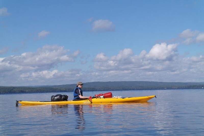 Kayaktour auf der Jugendreise in Schweden