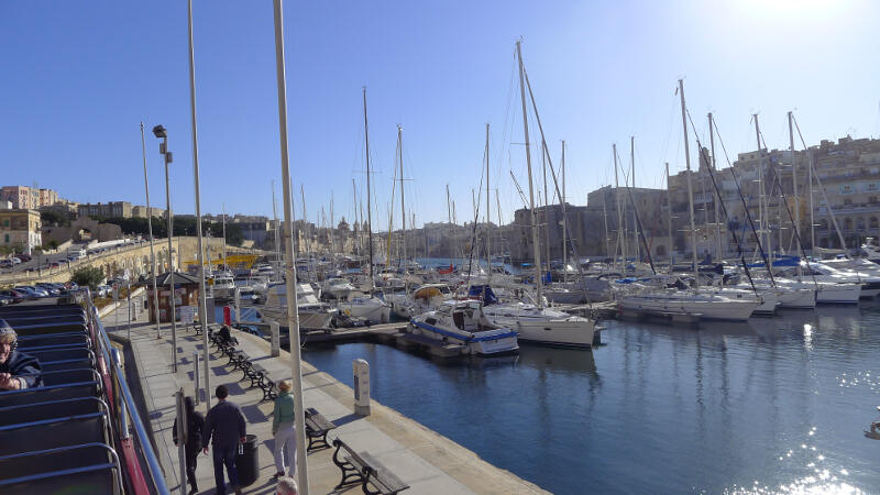 Yachthafen bei den Sprachferien Malta für Schüler