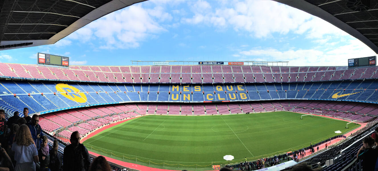 Stadionbegehung im Camp Nou in Barcelona