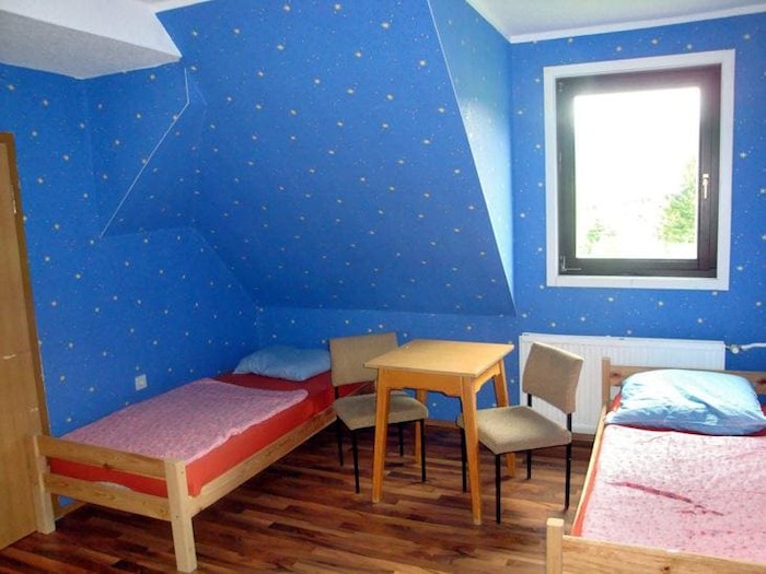 Blaues Zimmer im Herbstcamp Johanngeorgenstadt