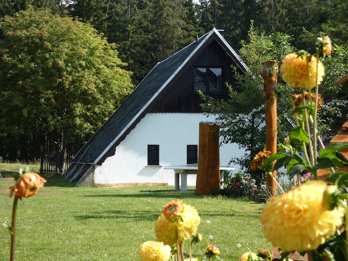 Finnhütte im Herbstcamp Johanngeorgenstadt