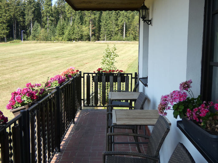 Balkon im Herbstcamp Johanngeorgenstadt