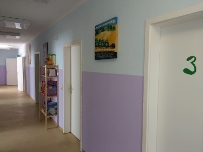 Flur im Ferienlager in Mecklenburg-Vorpommern