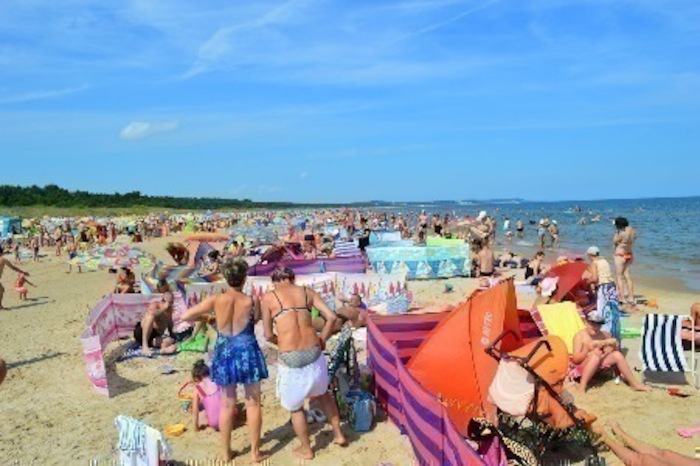 Strand im Ferienlager in Mecklenburg-Vorpommern