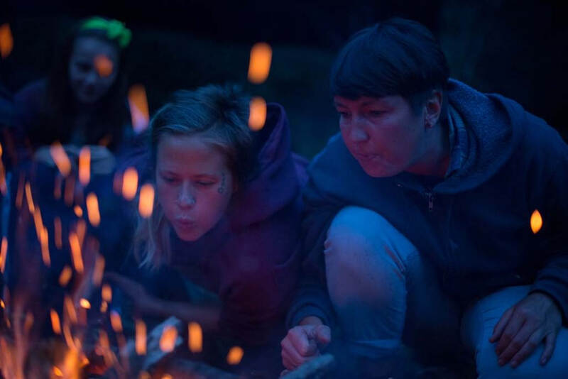 Gemeinsame Lagerfeuerabende im Englisch Nativecamp