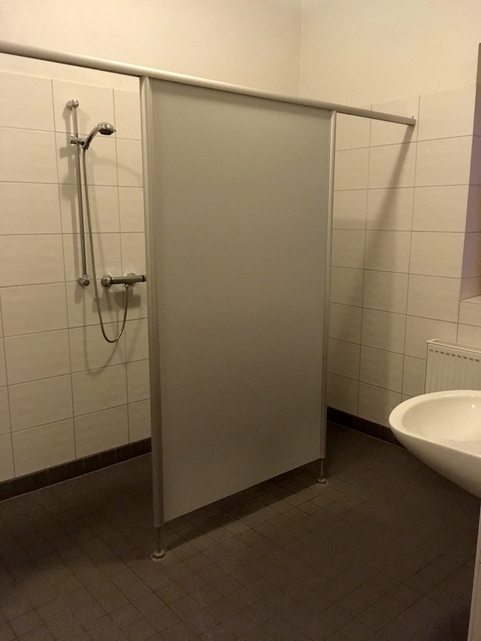 Dusche im Feriencamp in Brandenburg