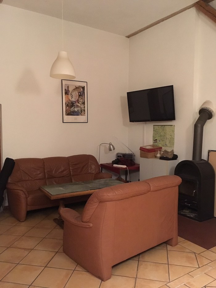 Wohnzimmer im Feriencamp in Brandenburg