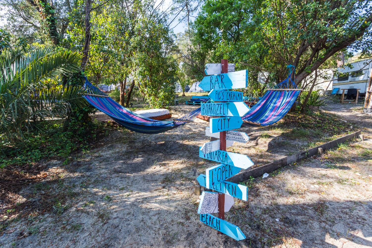 Infotafeln im Ferienlager Surfcamp in Moliets