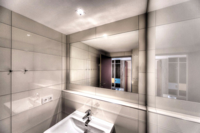 Badezimmer im Jugendhotel Club Kitzsteinhorn in Zell am See