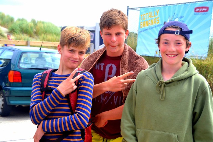 Jongens op Engels kamp.