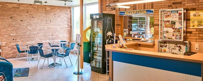 Lobby der Herberge im Englischcamp am Edersee