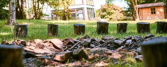 Feuerstelle im Englischcamp am Edersee