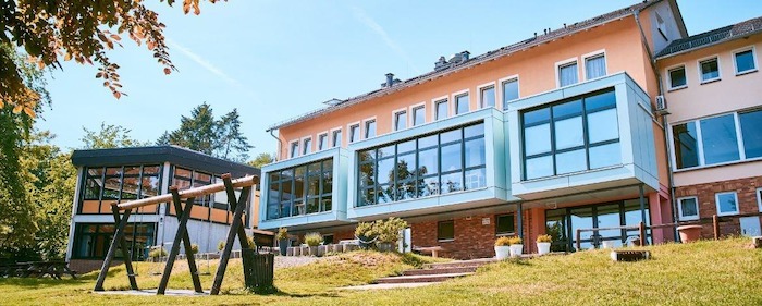 Front der Unterkunft im Englischcamp am Edersee