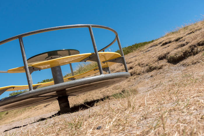 Man sieht den Spielplatz des Musikcamps