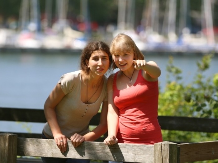 Mädchen im Hafen beim Actioncamp Kappeln