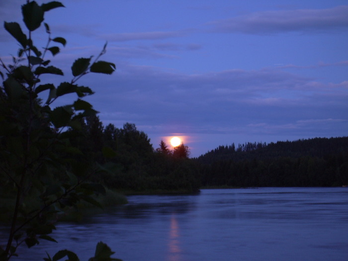 Sonnenuntergang auf der Jugendreise Norwegen