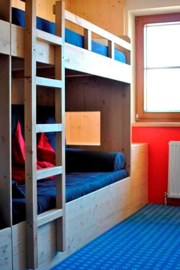 Doppelstockbett auf der Skifreizeit Österreich