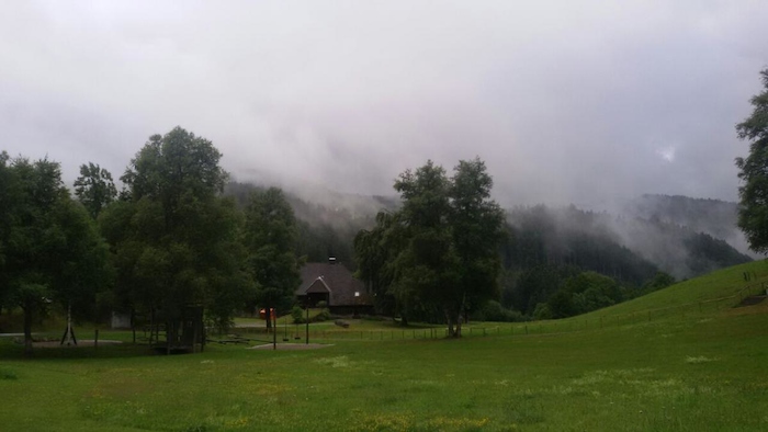 Landschaft im Nebel im Lerncamp in Baden-Württemberg