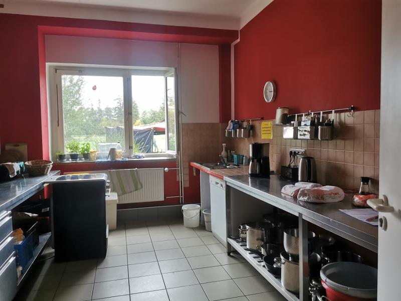 Die Küche in einem Feriencamp Brandenburg