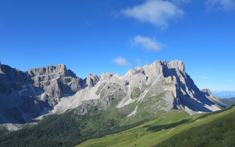 Ein Berg bei der Jugendreise Italien