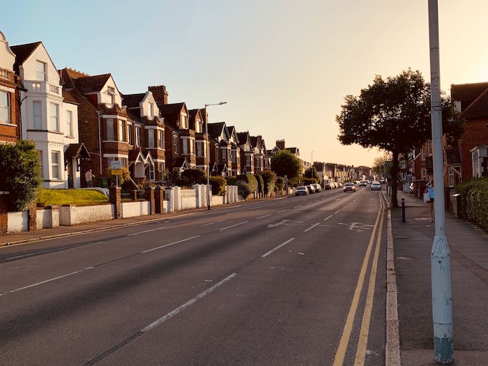 Die Straße einer irischen Stadt, die während des Sprachurlaub Dublin für Schüler erkundet wird