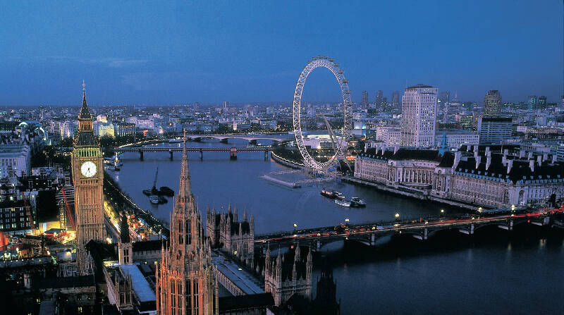 London bei Nacht auf der Sprachreise England