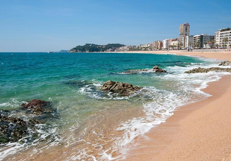 Ein Strand bei der Jugendreise Lloret de Mar