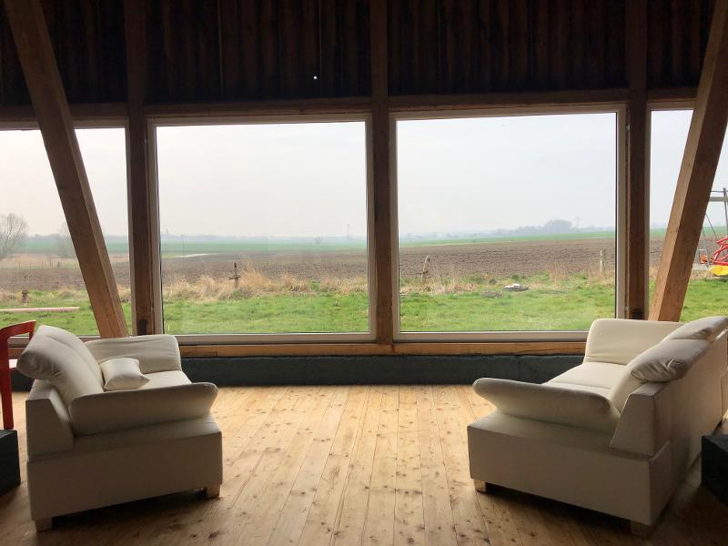 Der Ausblick auf ein Feld während der Action Freizeit