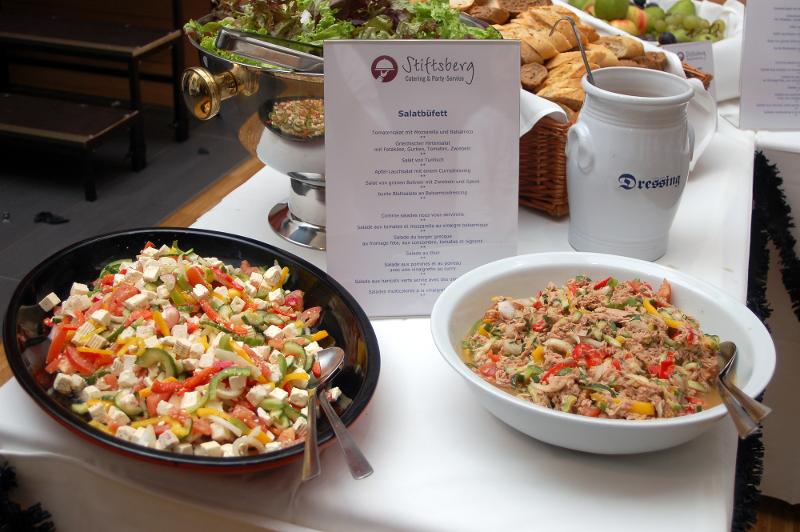 Man sieht das leckere Buffet eines Kindersprachkurses