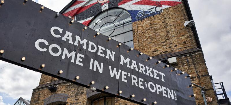In der Sprachreise London für Schüler besuchen Teilnehmer den Markt