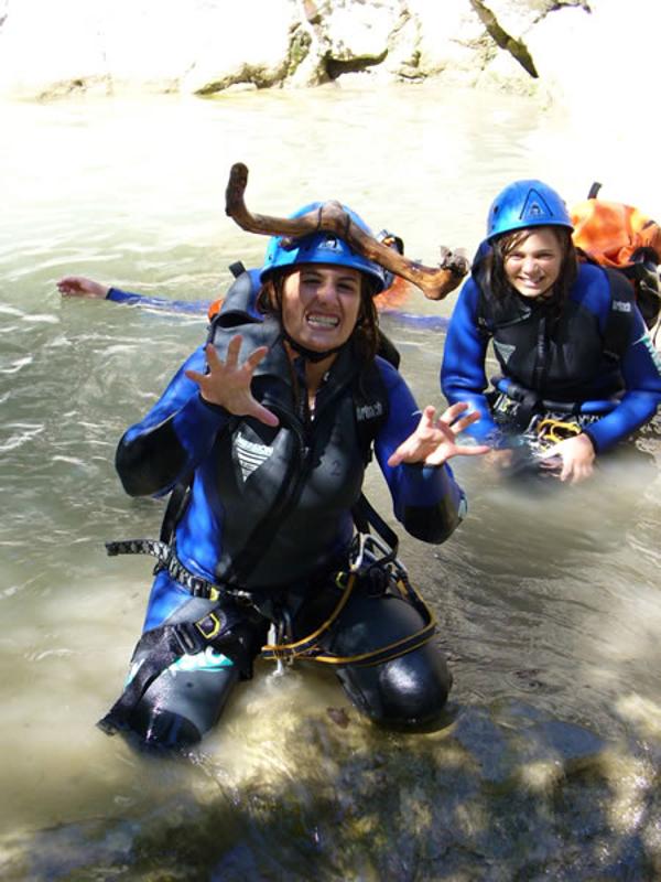 Teilnehmer einer Französisch Sprachreise sind im Fluss