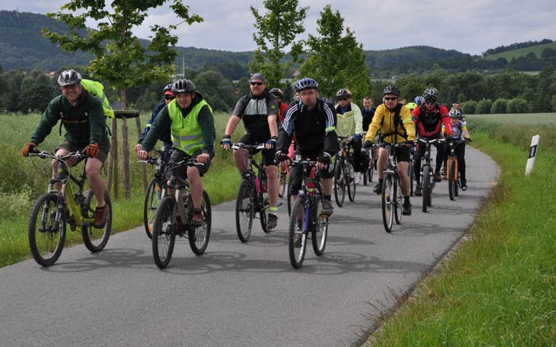 Während der Ferienbetreuung Sommerferien wird eine Fahrradtour unternommen
