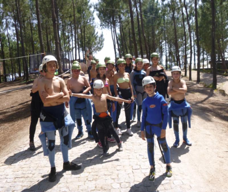 Teilnehmer des Sportcamp für Kinder wandern