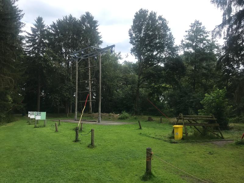 Das Sportcamp liegt in der Nähe von einem Wald