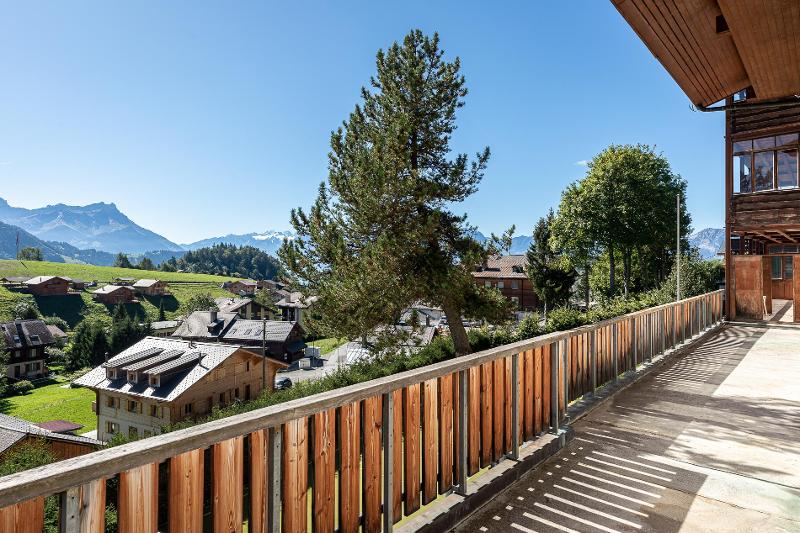 Die Terrasse der Unterkunft der Sprachreise Schweiz