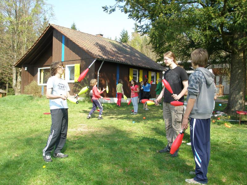 Im Sportlager üben die Teilnehmer viel